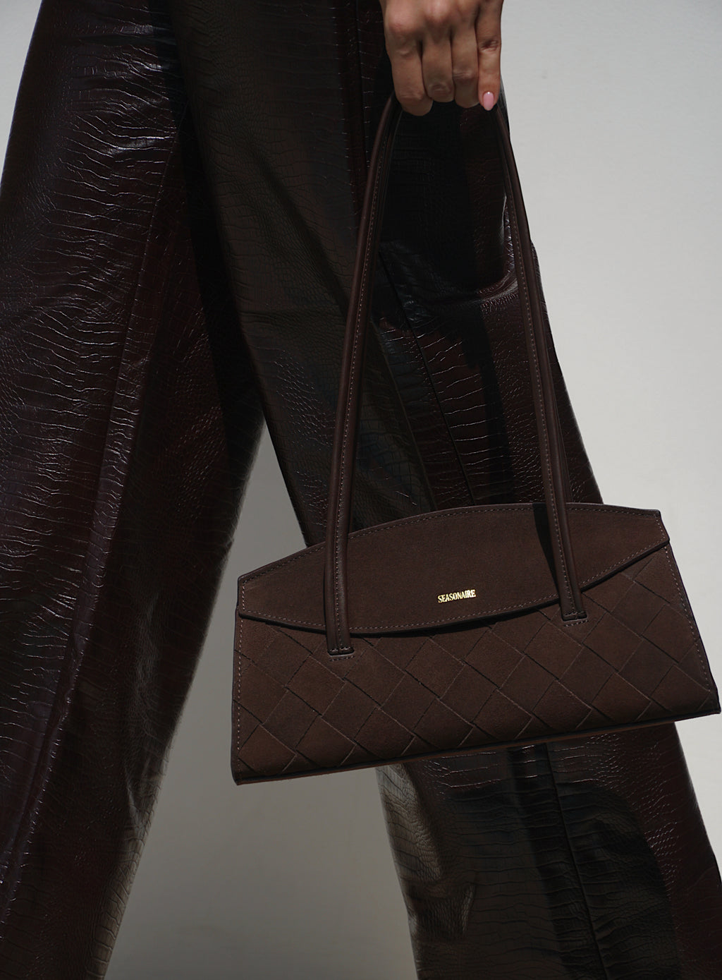 The Moment Bag - Mocha Suede Brown