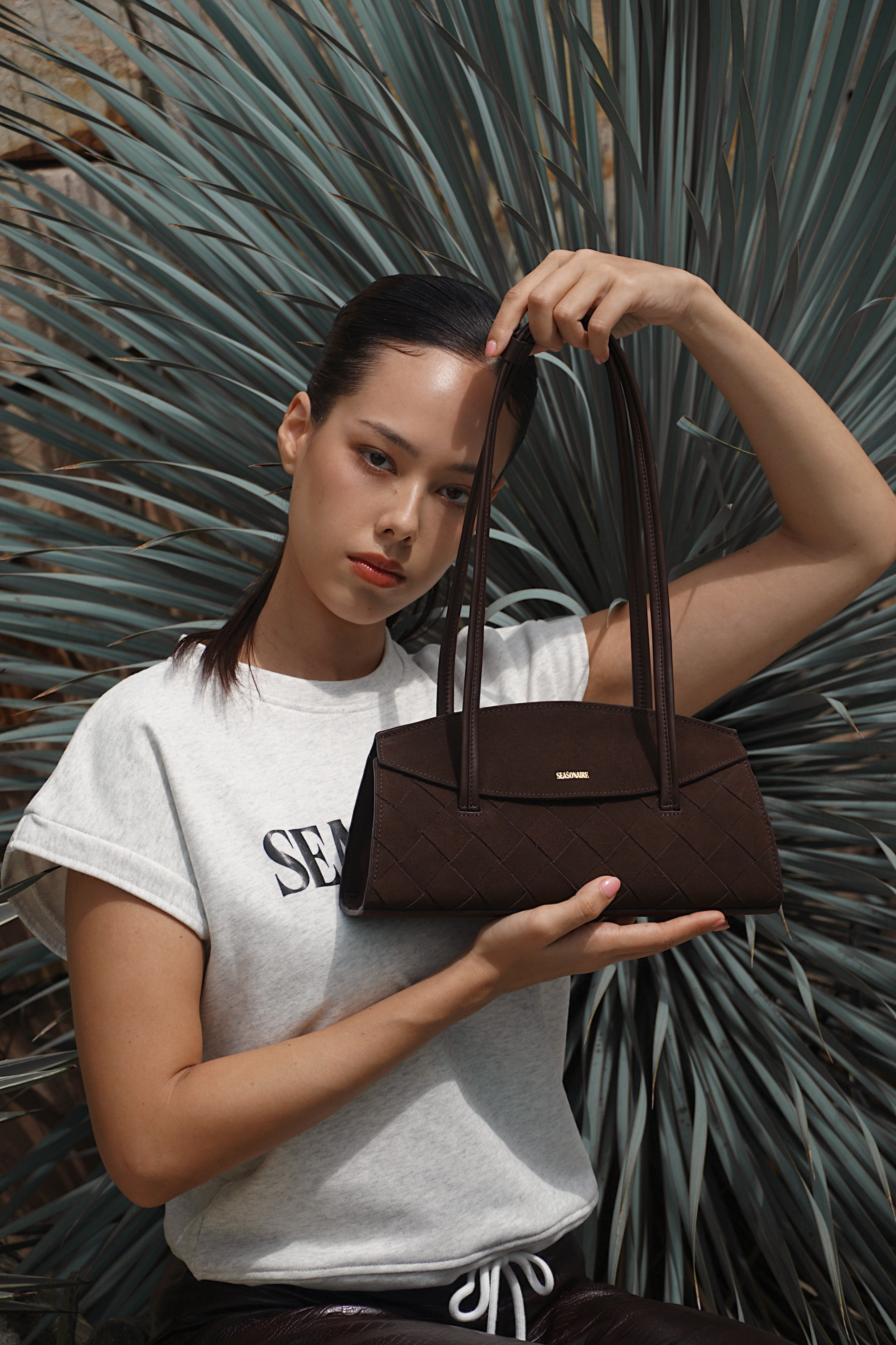 The Moment Bag - Mocha Suede Brown