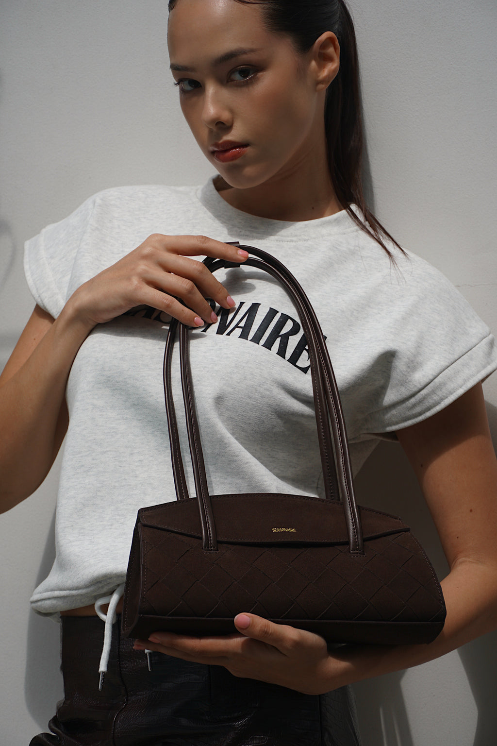 The Moment Bag - Mocha Suede Brown