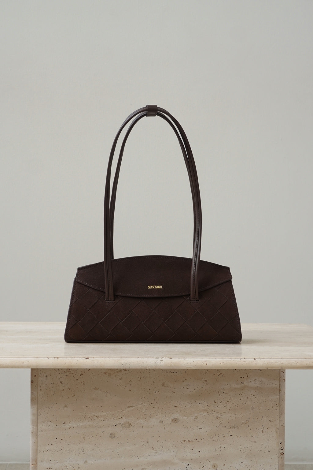 The Moment Bag - Mocha Suede Brown