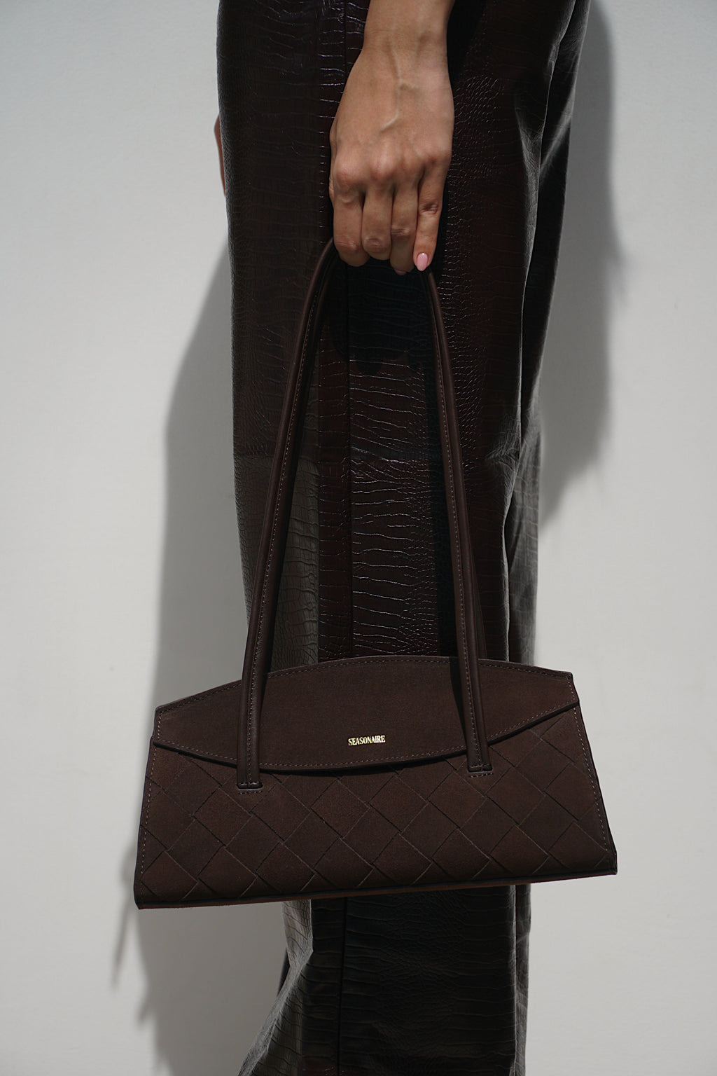 The Moment Bag - Mocha Suede Brown