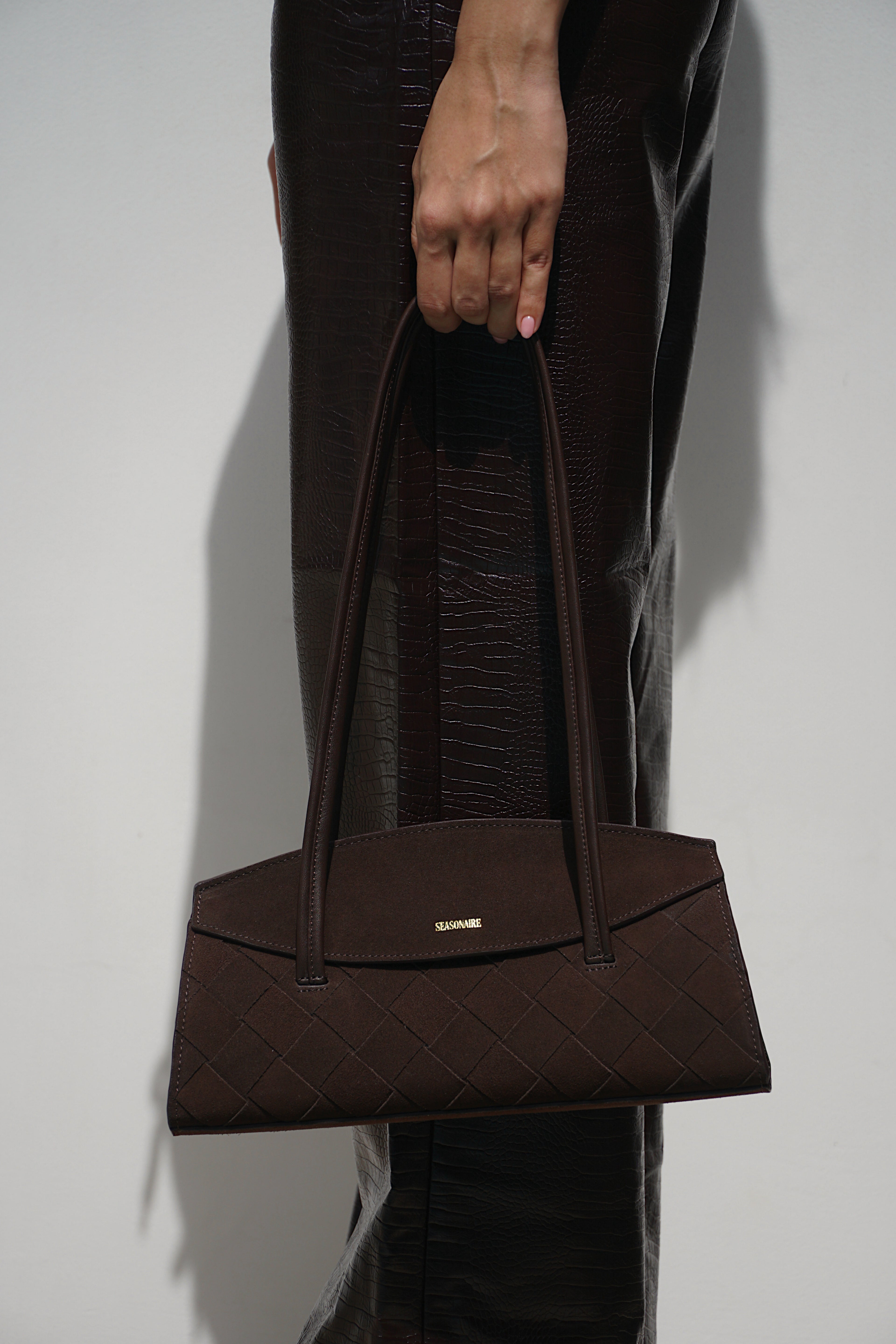The Moment Bag - Mocha Suede Brown