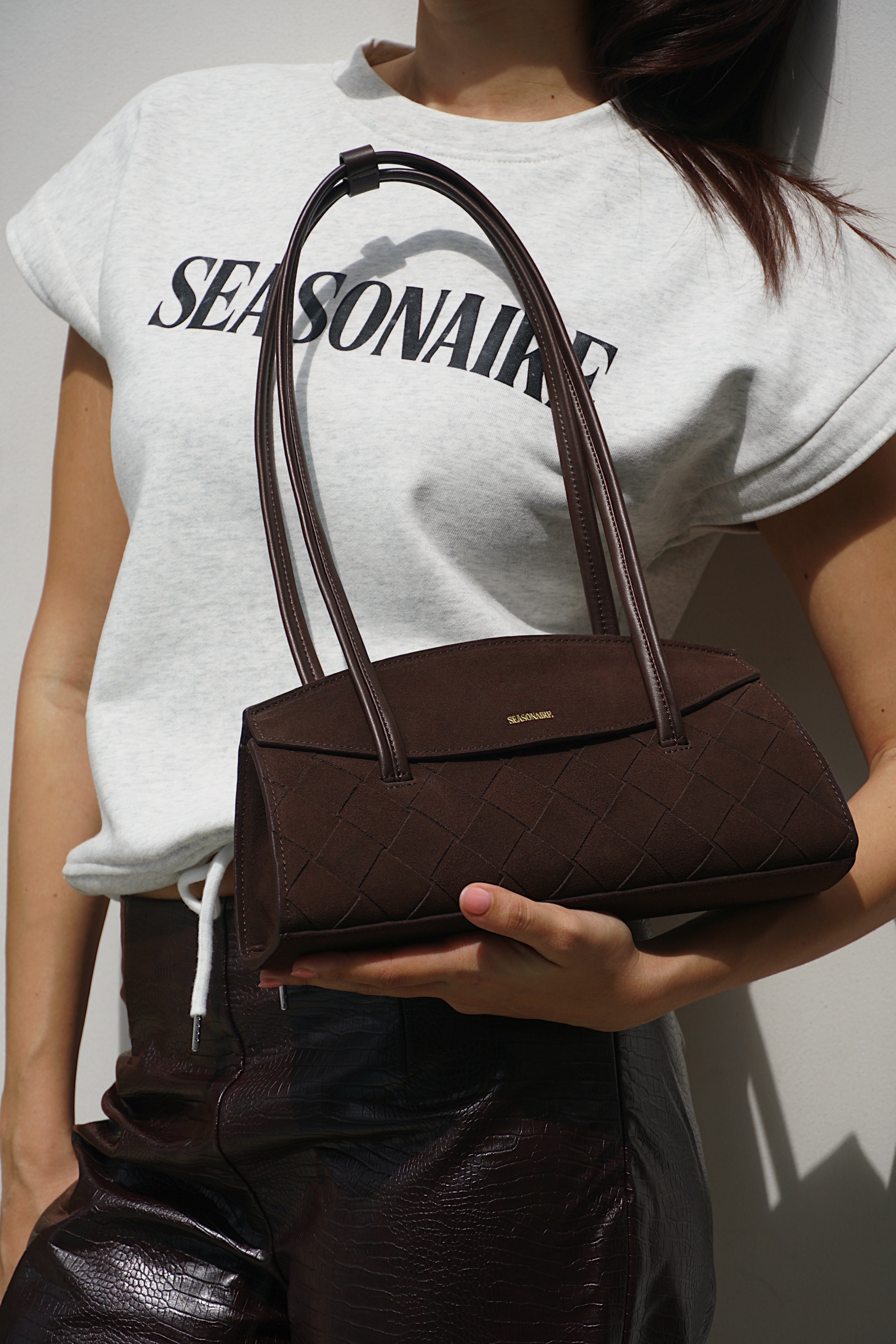 The Moment Bag - Mocha Suede Brown