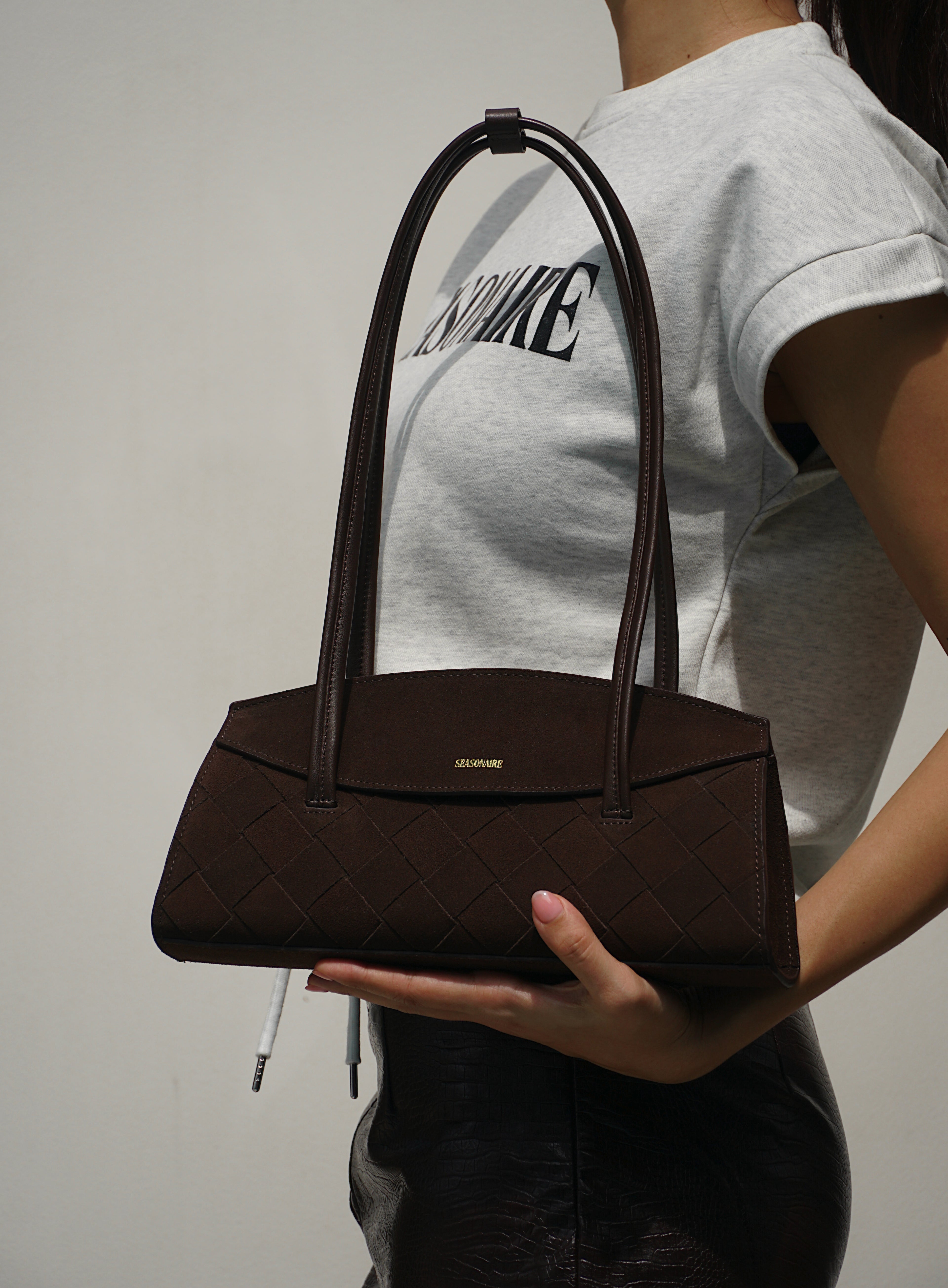 The Moment Bag - Mocha Suede Brown