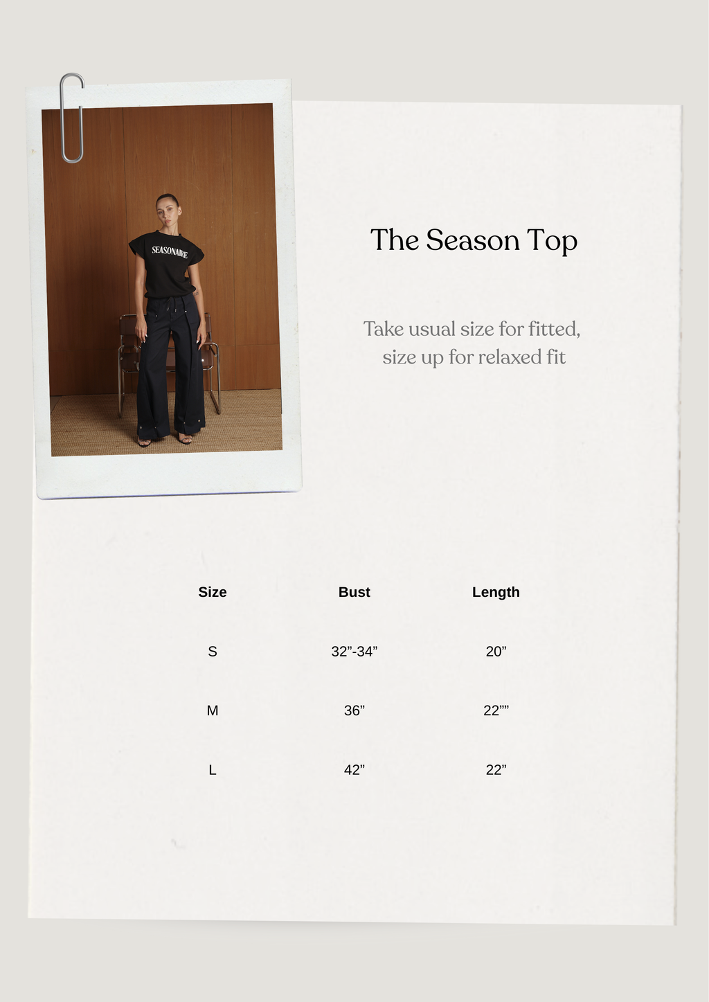 The Season Top - Black
