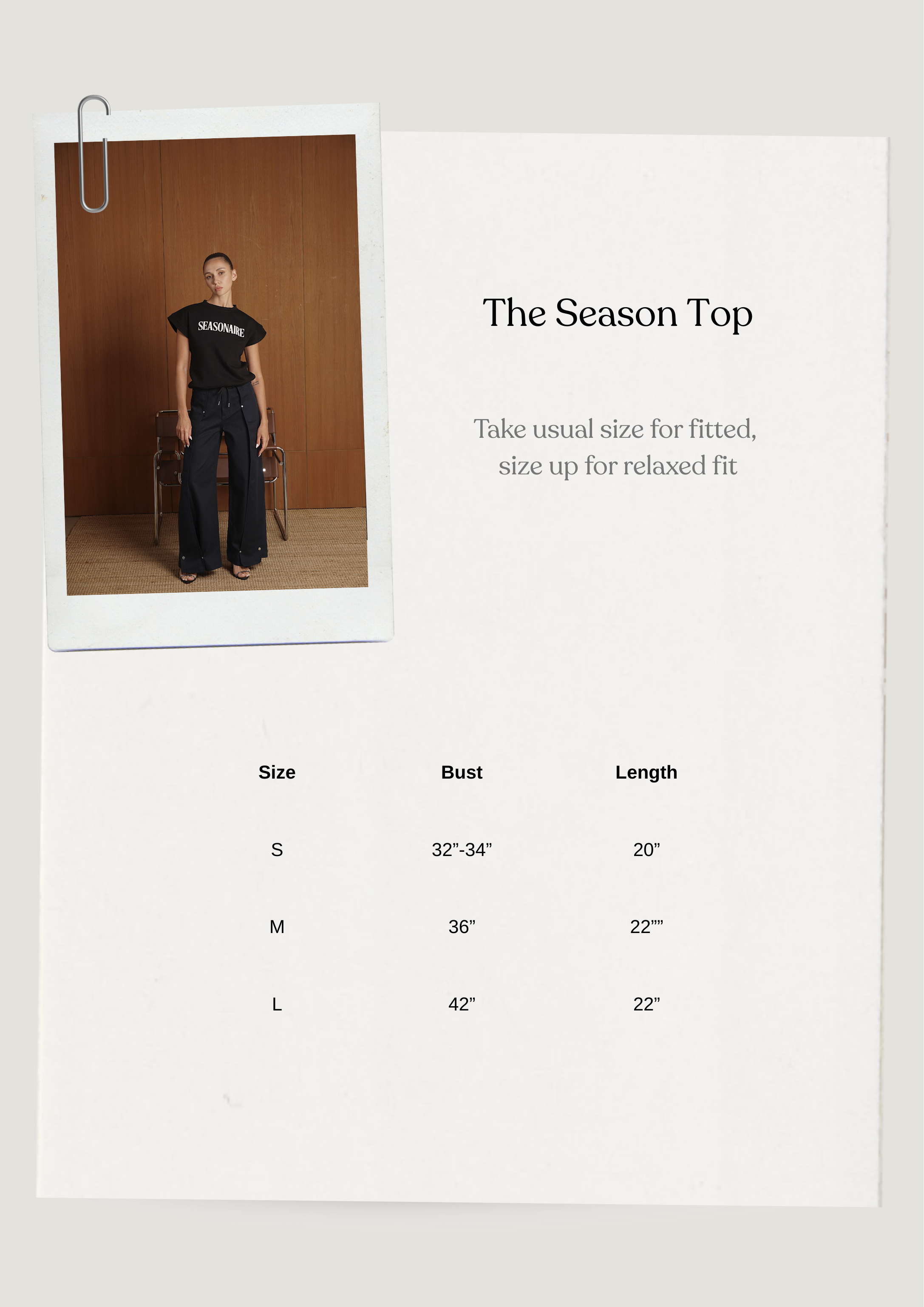 The Season Top - Black